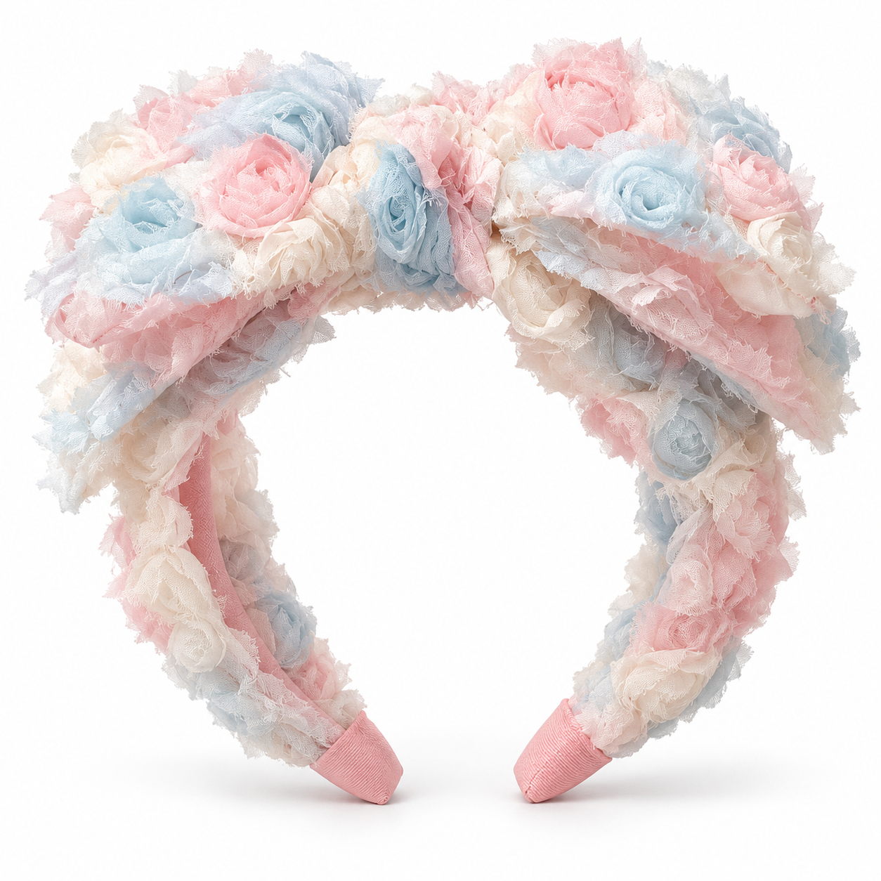Pastel Rosette Knot Headband