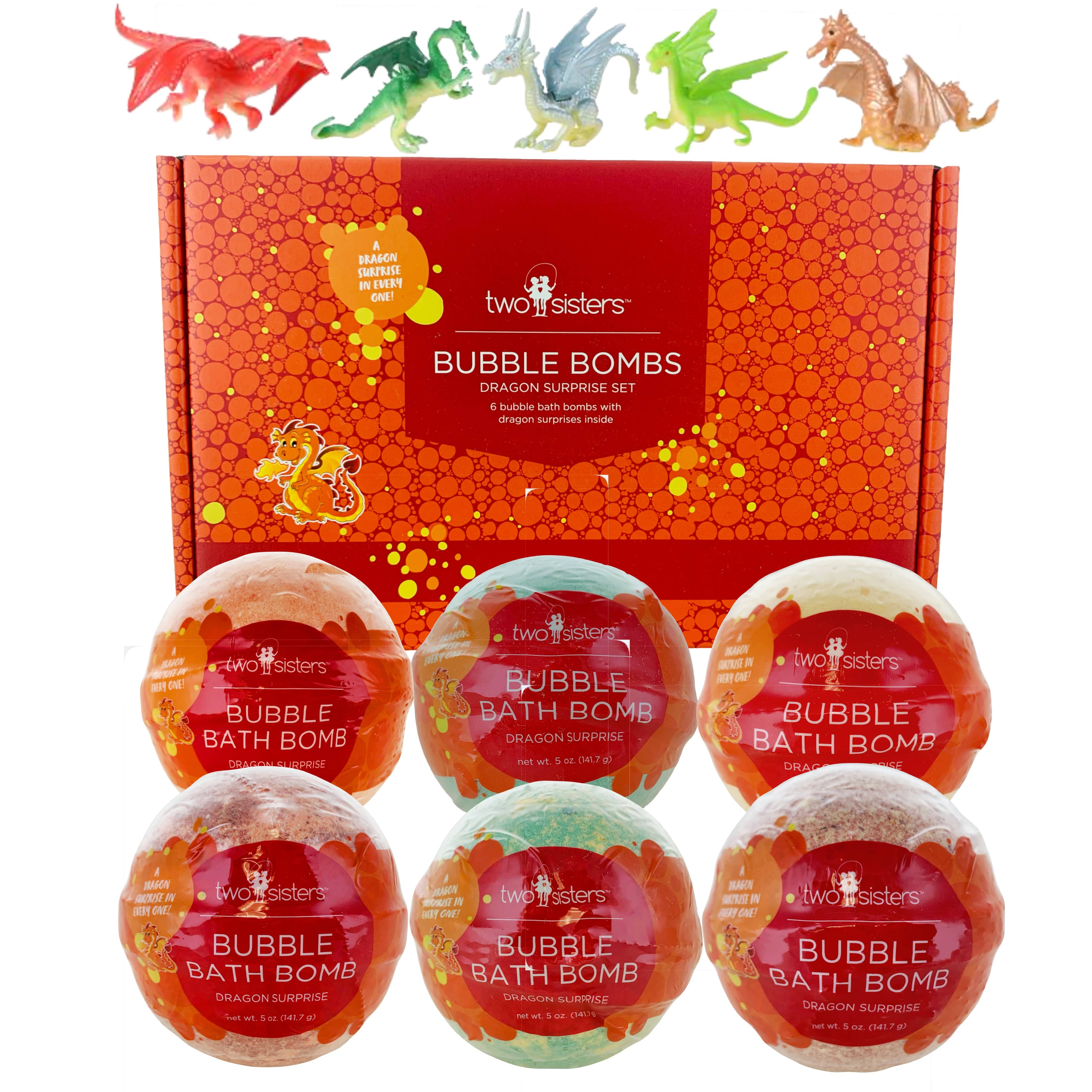 Two Sisters Dragon Surprise Bubble Bath Bombs Set