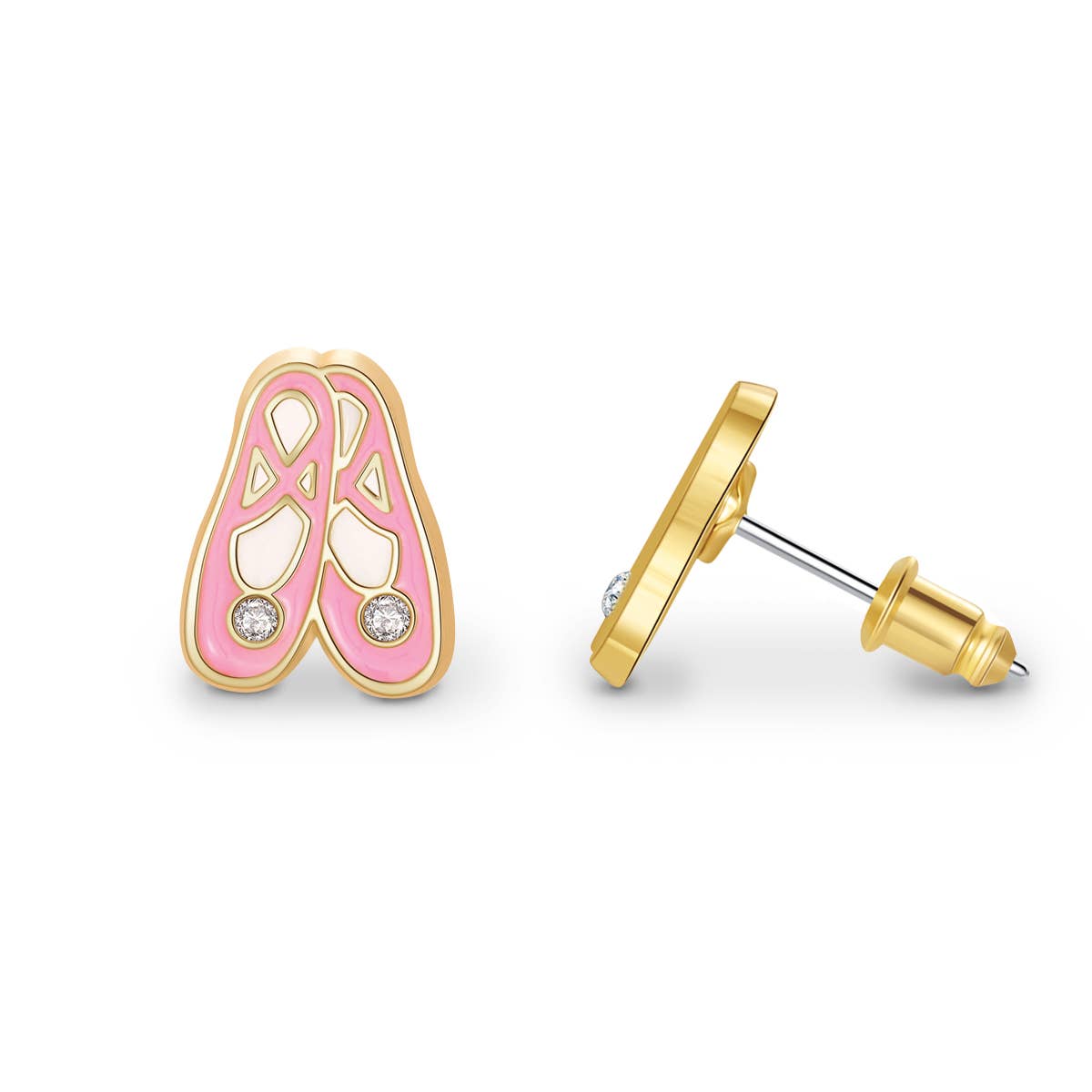 Ballet Slippers Cutie Stud Earrings Girl Nation