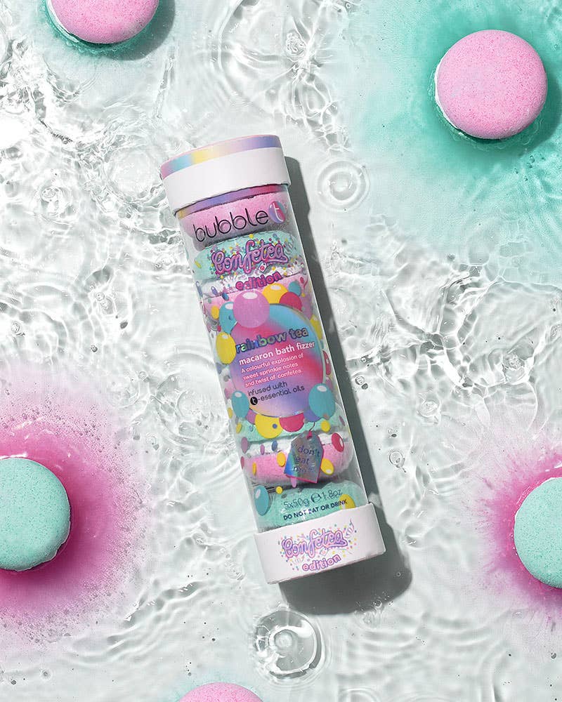 Confetea Candy Macaron Bath Bomb Fizzers Gift Set (5 x 50g)