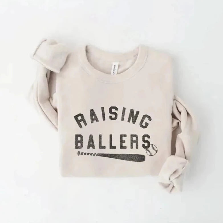 RAISING BALLERS BASEBALL SWEATSHIRT