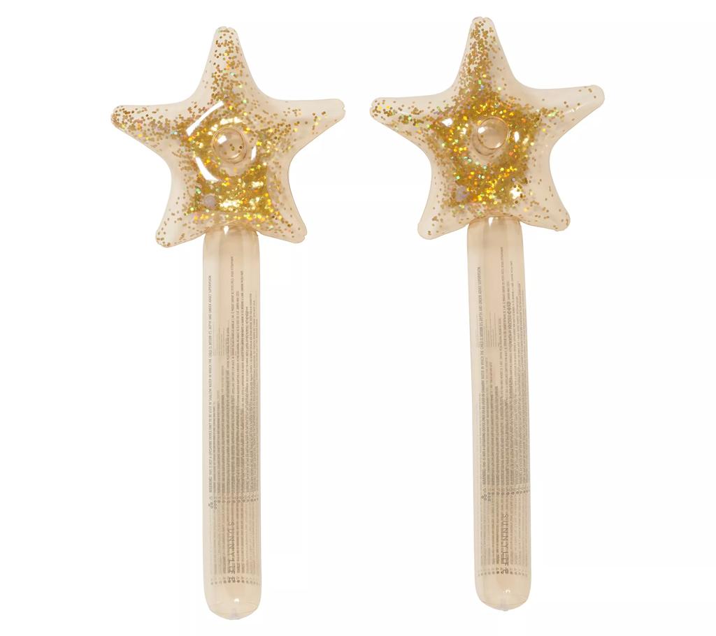 Princess Swan Gold Inflatable Star Wands – Set of 2