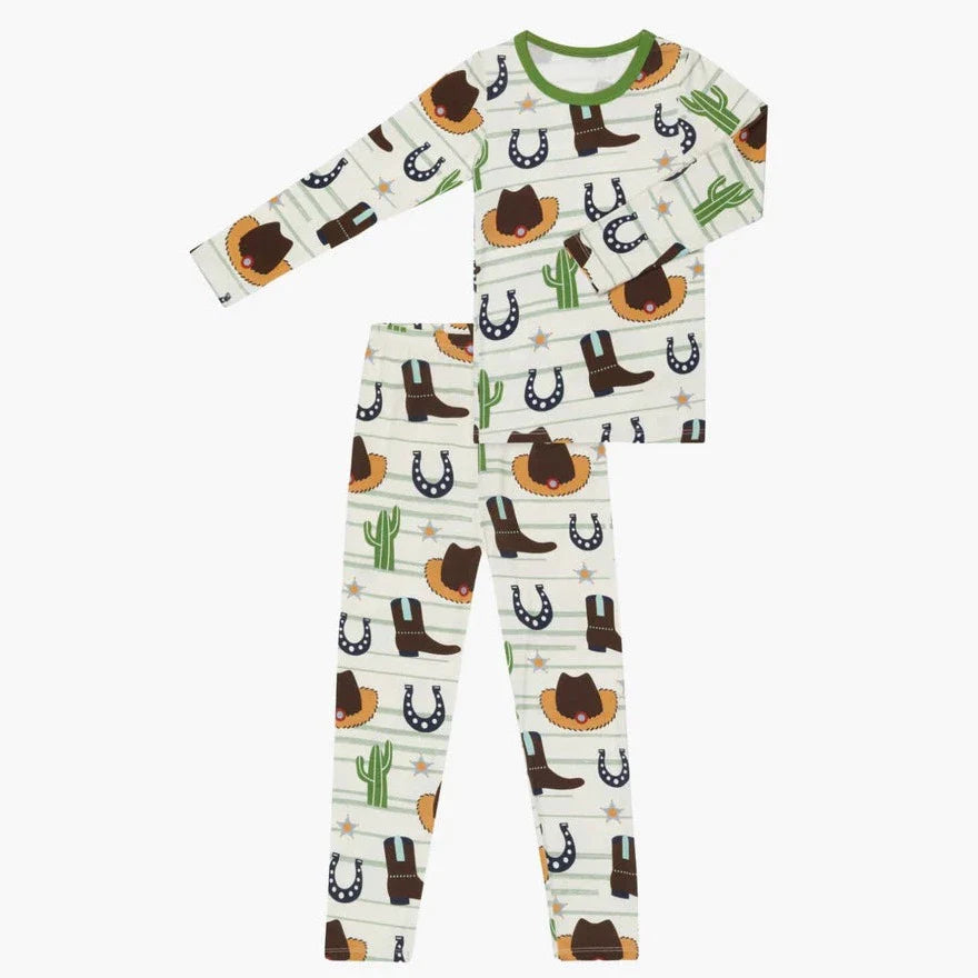 BAMBOO WESTERN 2 PIECE KIDS PAJAMA SET