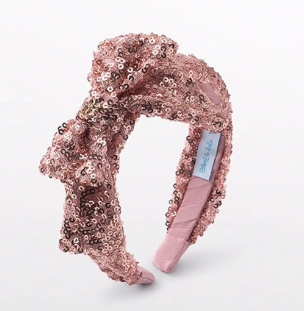 Sequin Bow Headband