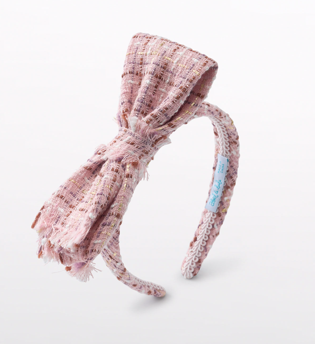 Tweed Bow Headband