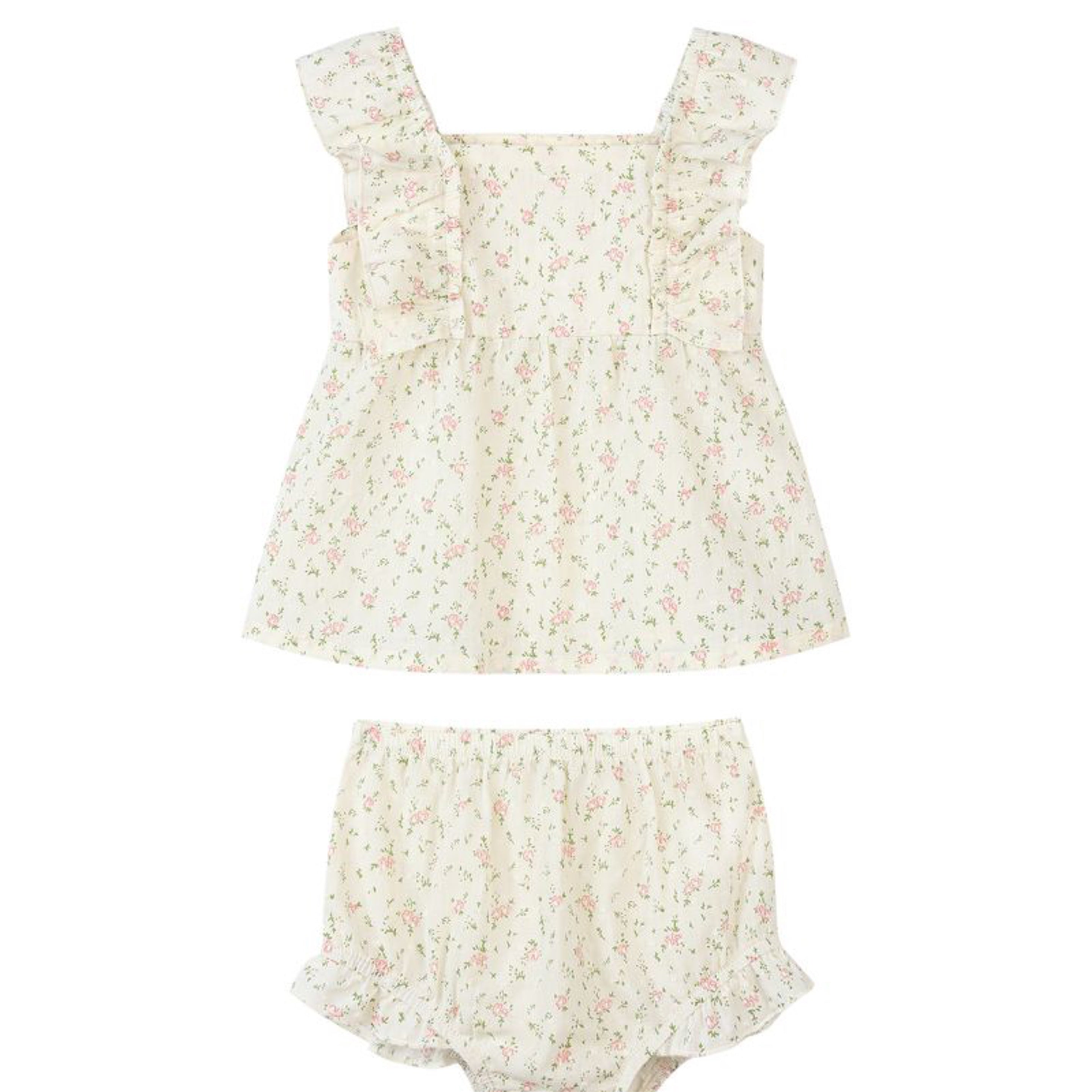 Vignette Sweet Pink Floral Ellie 2 Piece Baby Set