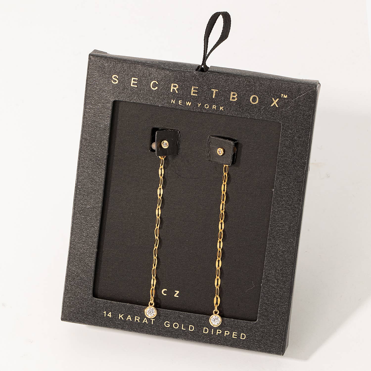 Dainty Chain Stud Drop Earrings