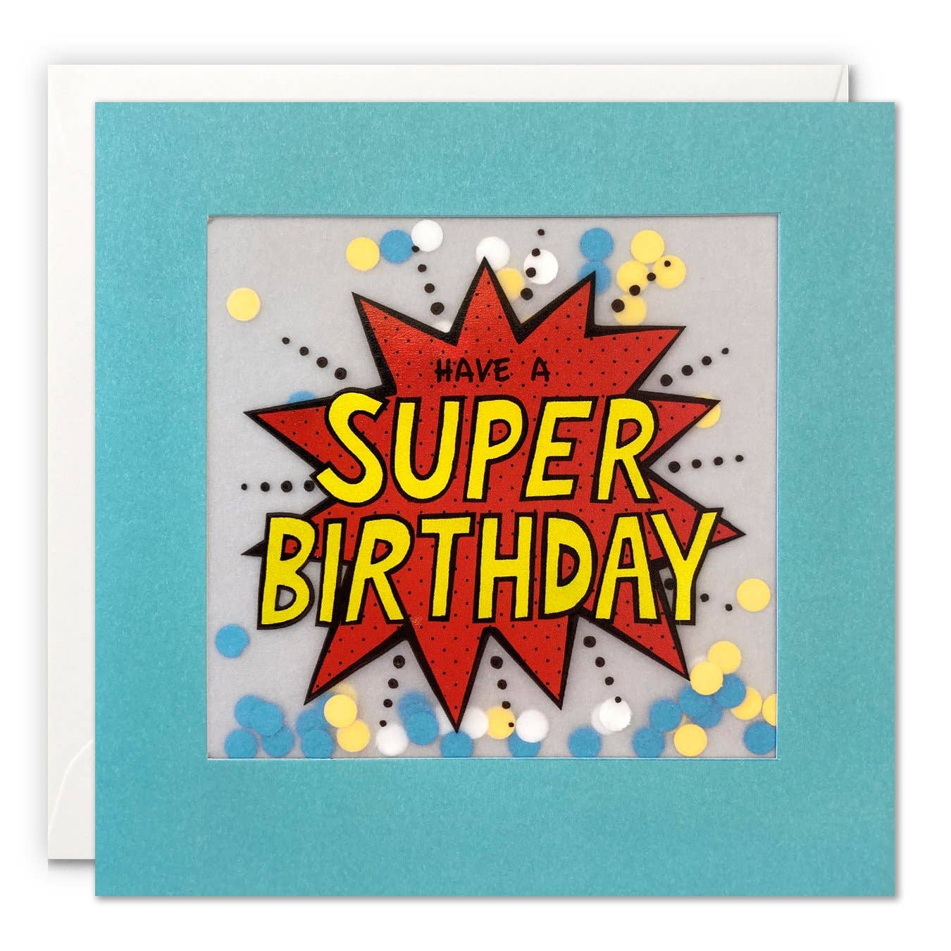 Super Birthday Kapow Paper Confetti Greetings Card