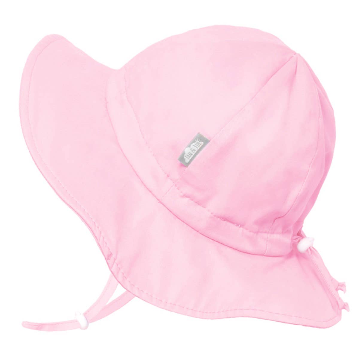 Jan and Jul Pink stripe Cotton Floppy Sun Hat