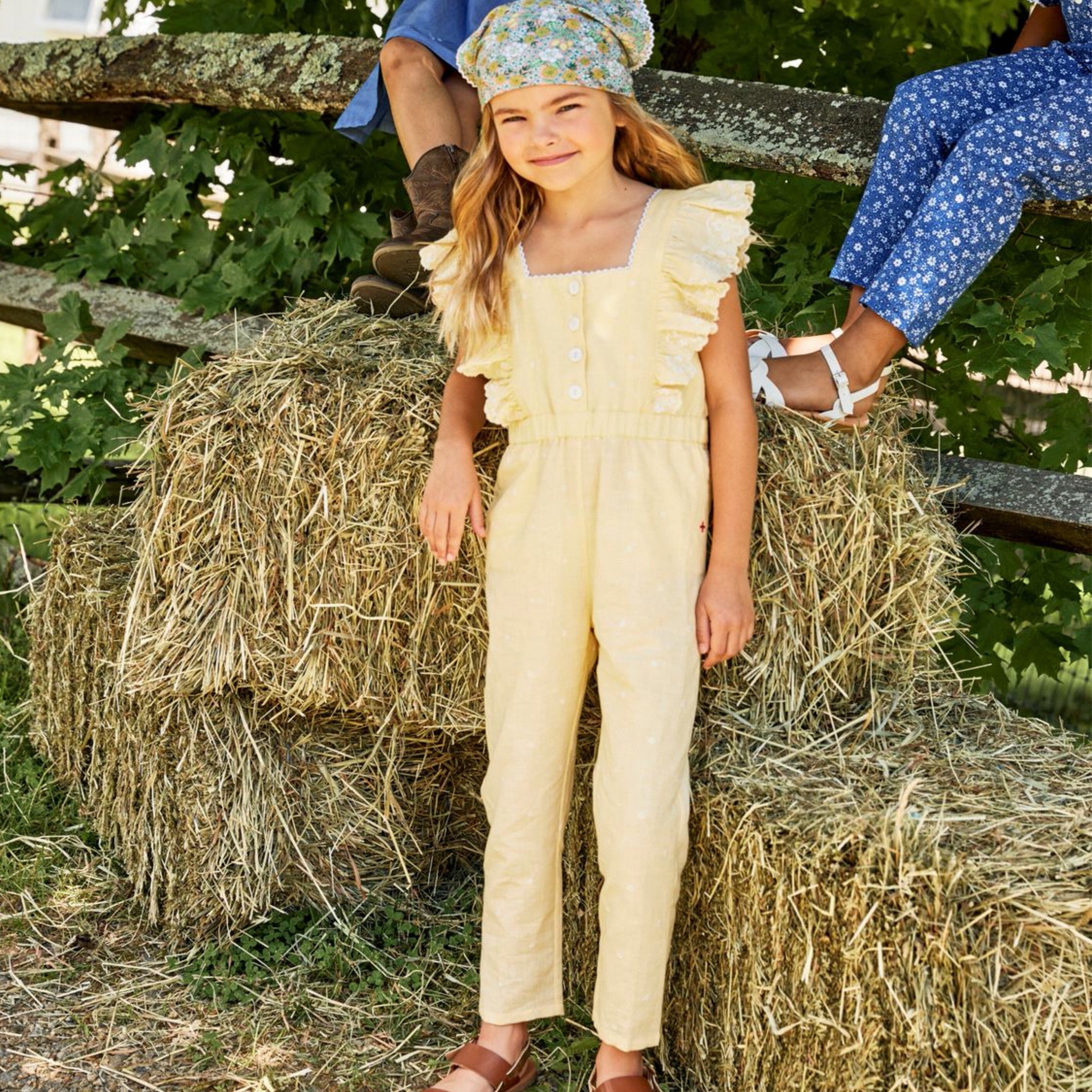 Lelapin Yellow and White Jumpsuit