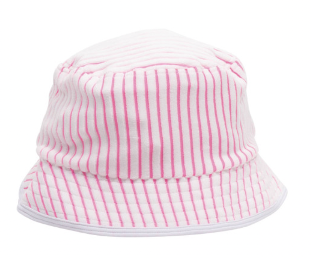 Shade Critters Terry Bucket Hat Berry Stripe