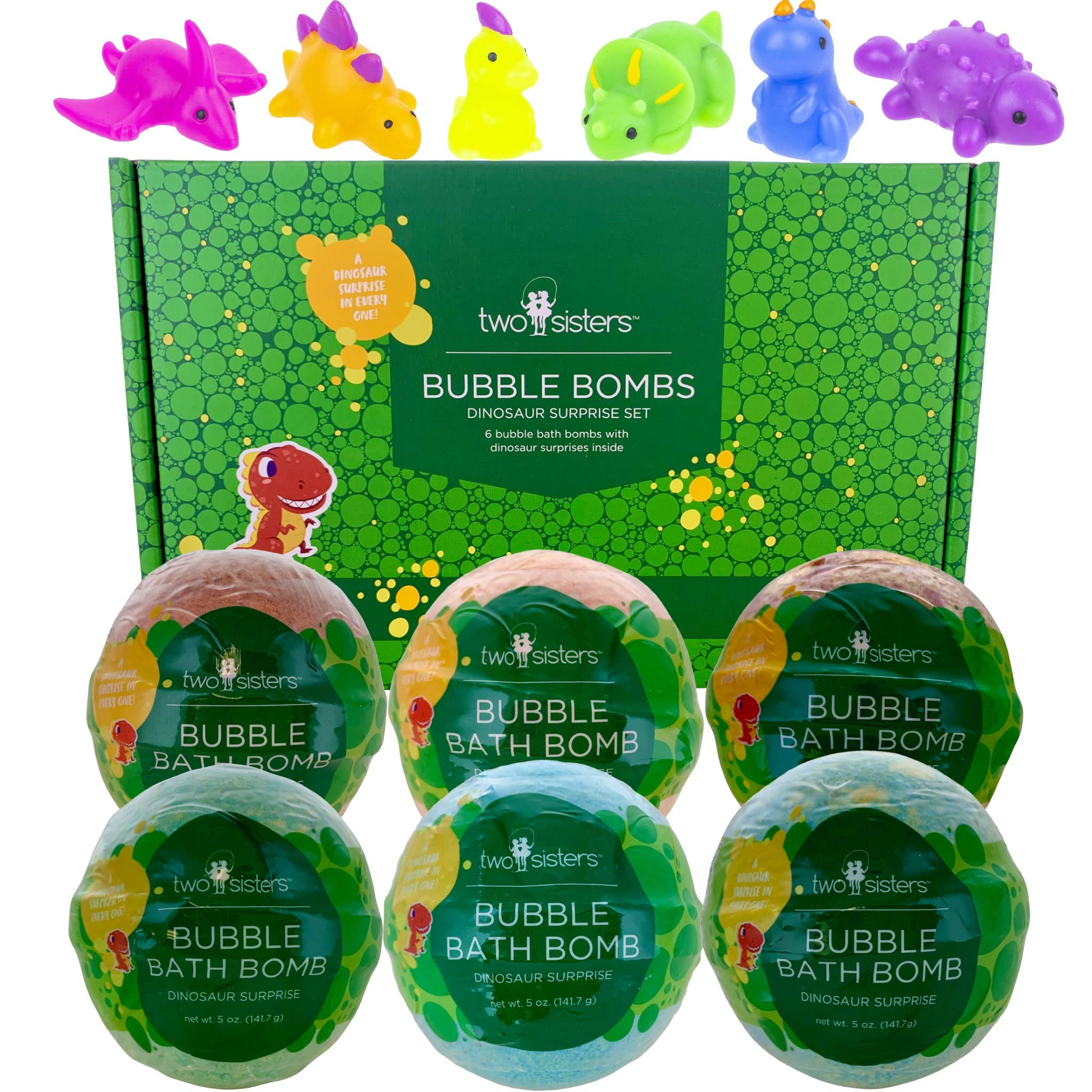 Two Sisters Dinosaur Surprise Bubble Bath Bomb