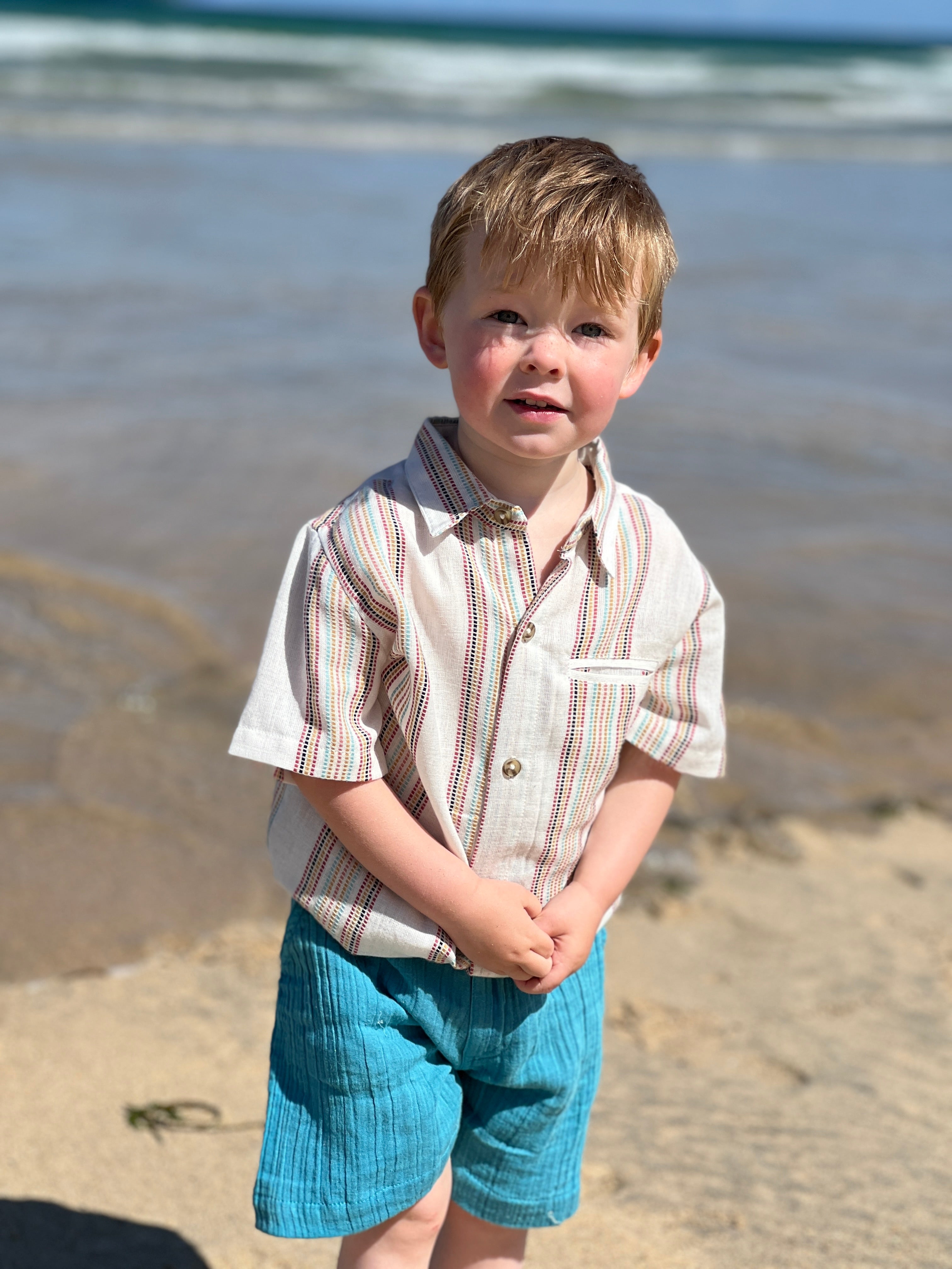 Poppet and Fox Tulum Button Up Shirt Boys