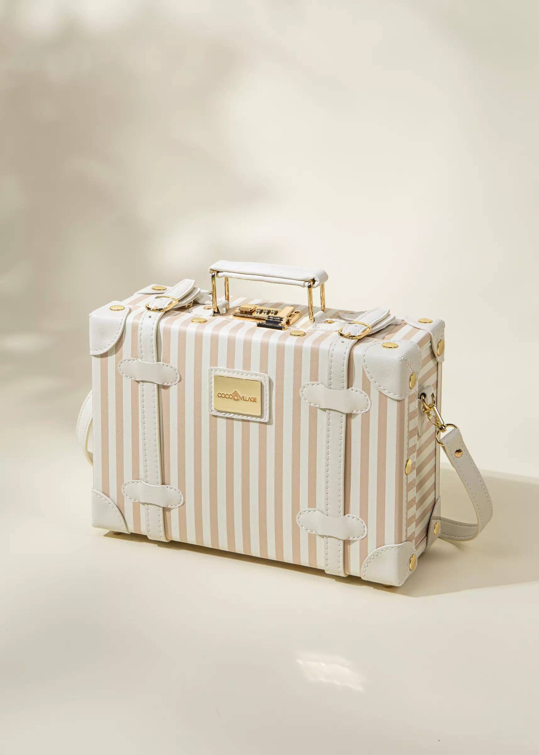 Coco Village Vegan Leather Play Suitcase - Sable