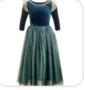 Teal Princess Dress