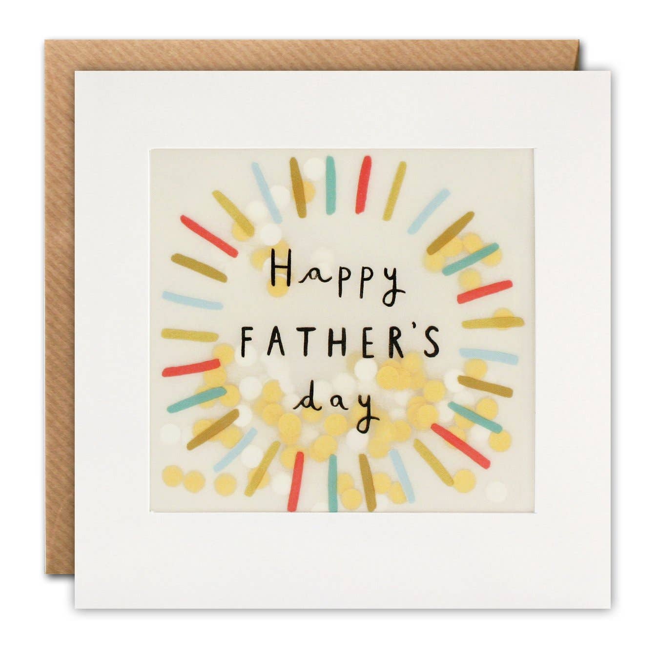 Father’s Day Colourful Circle Greetings Card