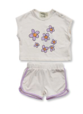 Wander & Wonder Lilac Baby Tank short Set