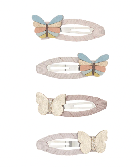 Mimi & Lula Rainbow Butterfly Hair Clip Set