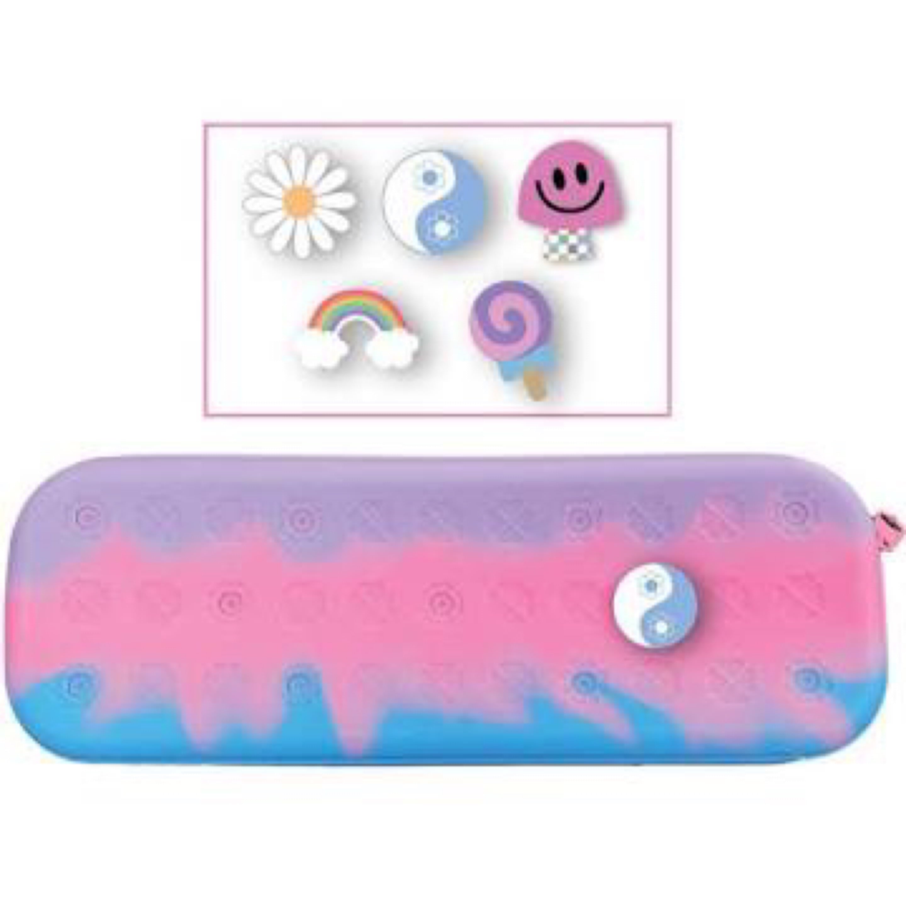 Iscream tie dye charmed jelly pencil case
