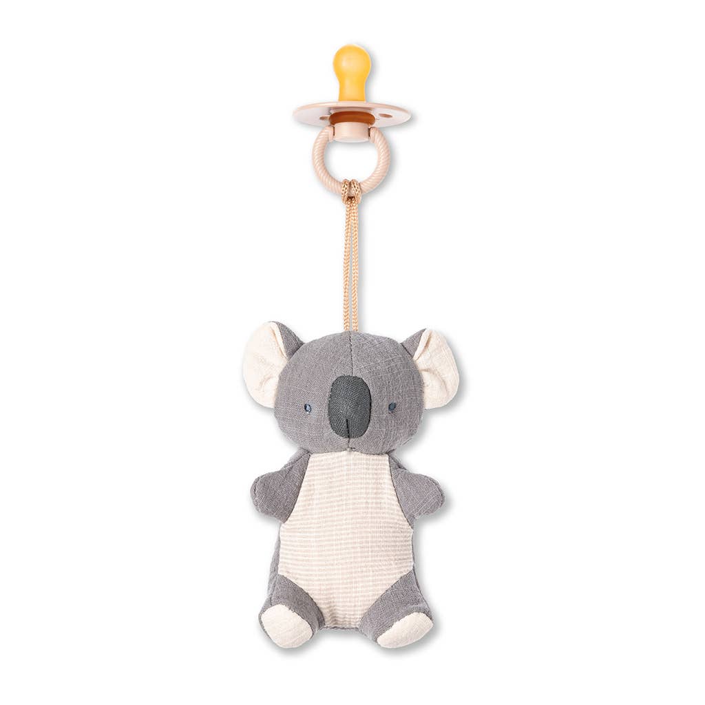 Itzy Pal Natural Rubber Pacifier & Stuffed Animal