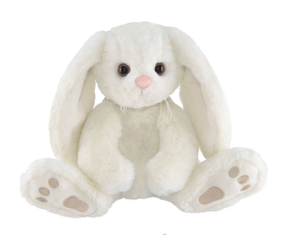 Bearington Whiskers White Plush Bunny Rabbit Stuffed Animal inches Bunny Rabbit Gift