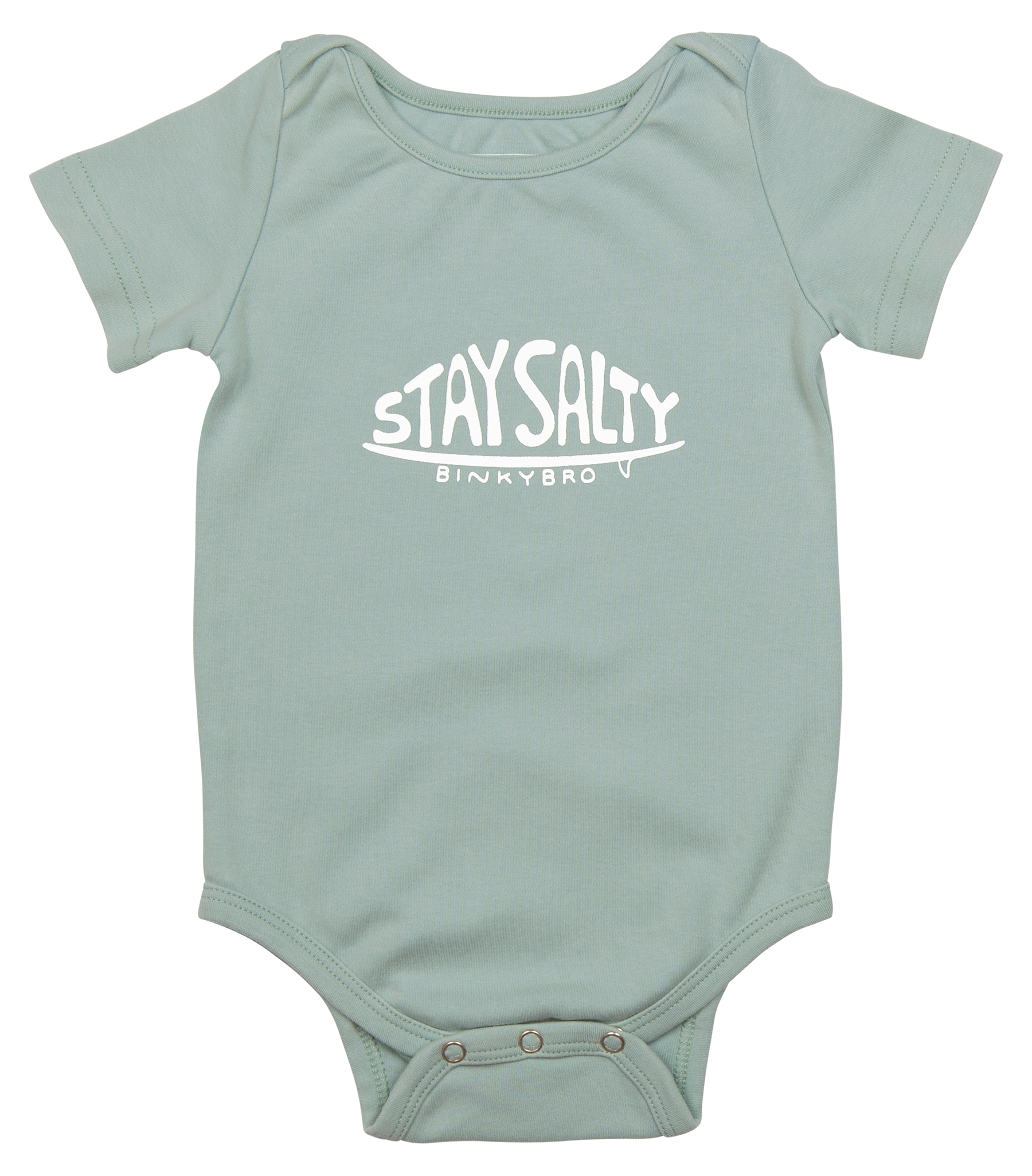 Binky Bro Teal Perth Stay Salty Onesie