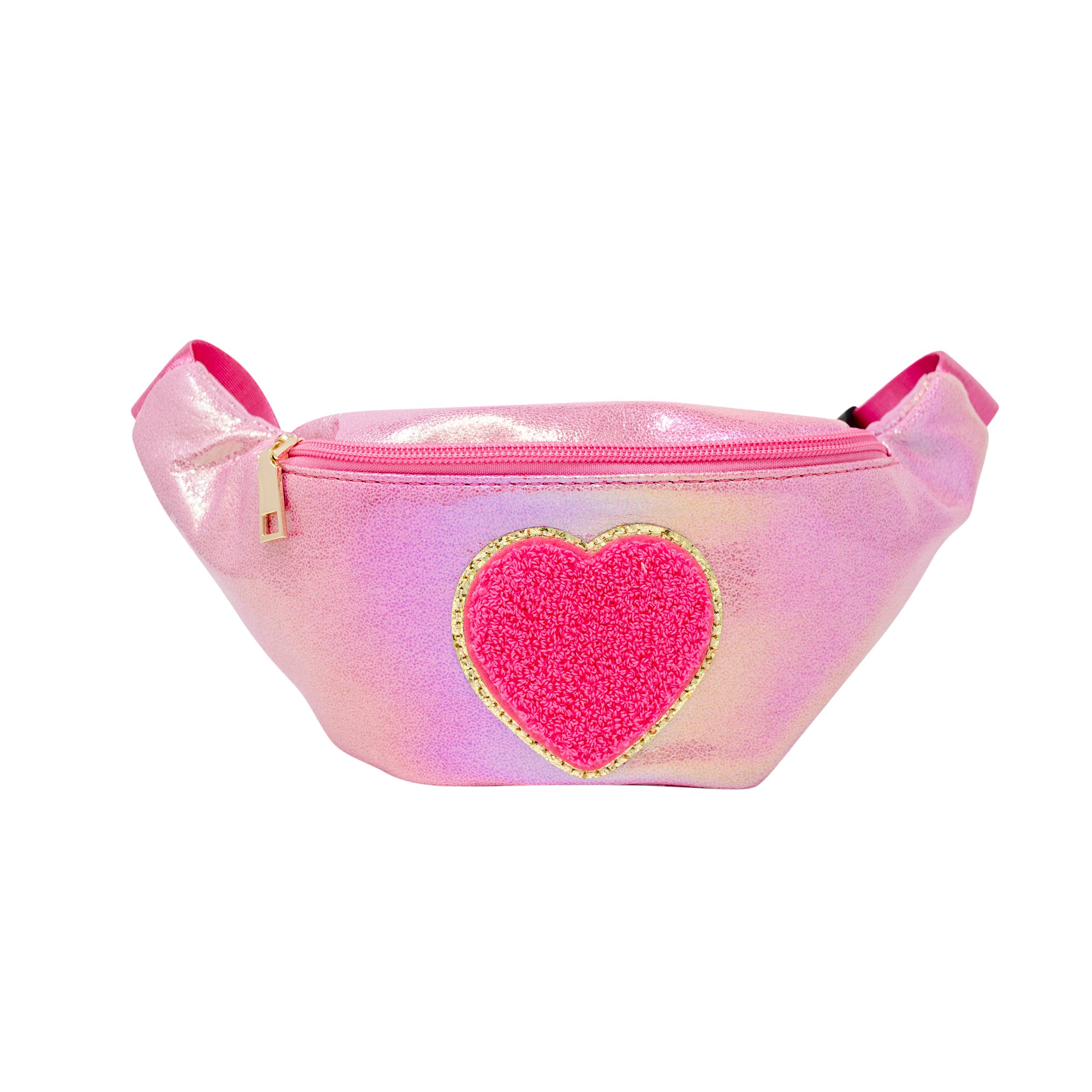 Shiny Heart Patch Sling Bag cross body fanny pack
