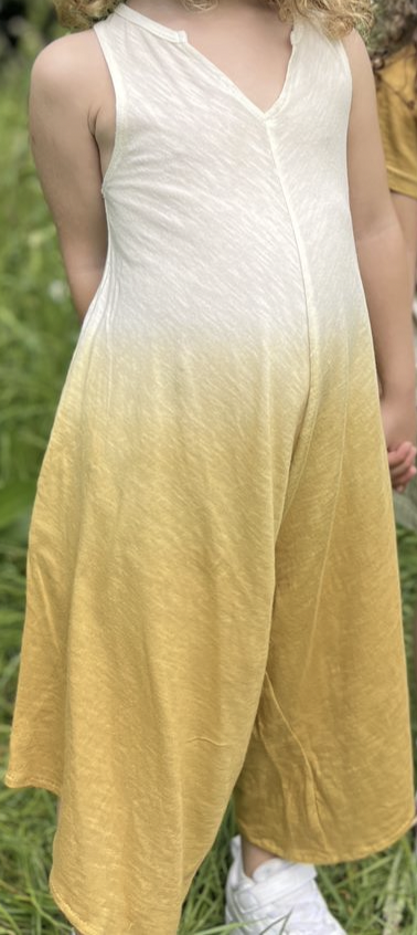 Poppet and Fox Woodstock Yellow Ombre Jumpsuit Women's