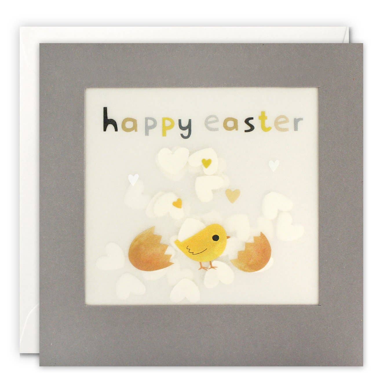 Easter Chick Paper Confetti Greetings Card