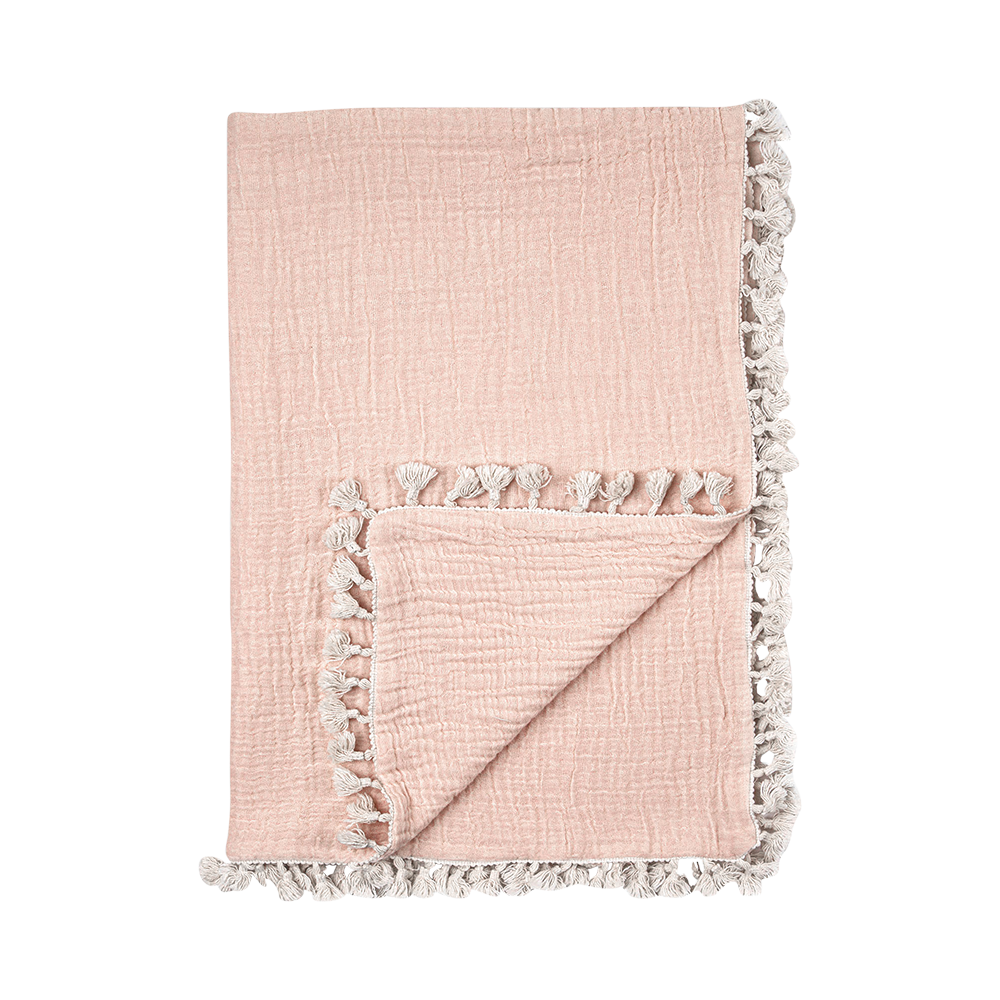 Crane Baby 6 Layer Muslin Blanket Riverstone