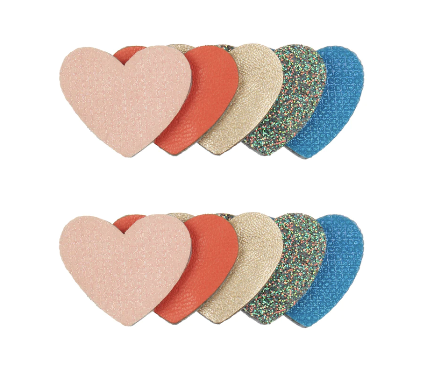 Mimi and Lula Retro Rainbow Heart Clip