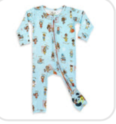 Bellabu Bear Goodnight World Bamboo Onesie / Pajama