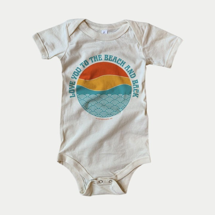 LOVE YOU TO THE BEACH AND BACK ONESIE/TEE