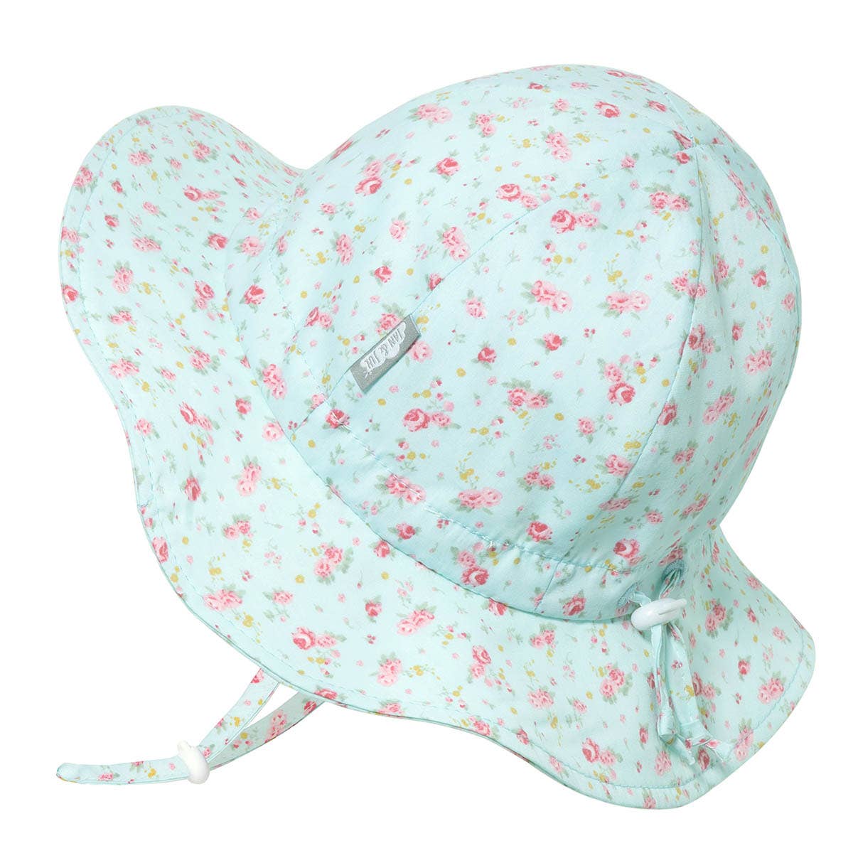 COTTON FLOPPY HAT- PINK ROSES