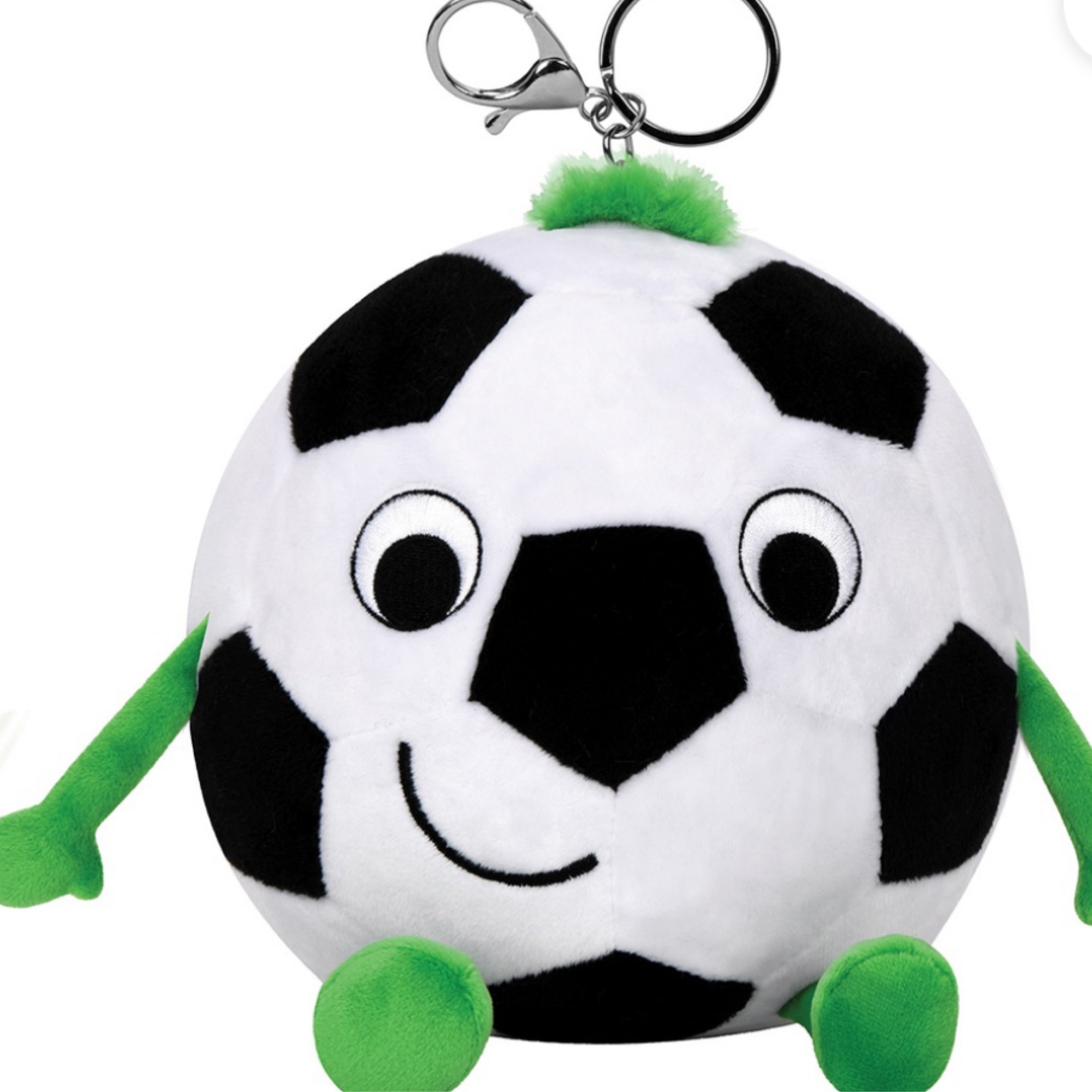 Iscream soccer ball plush keychain
