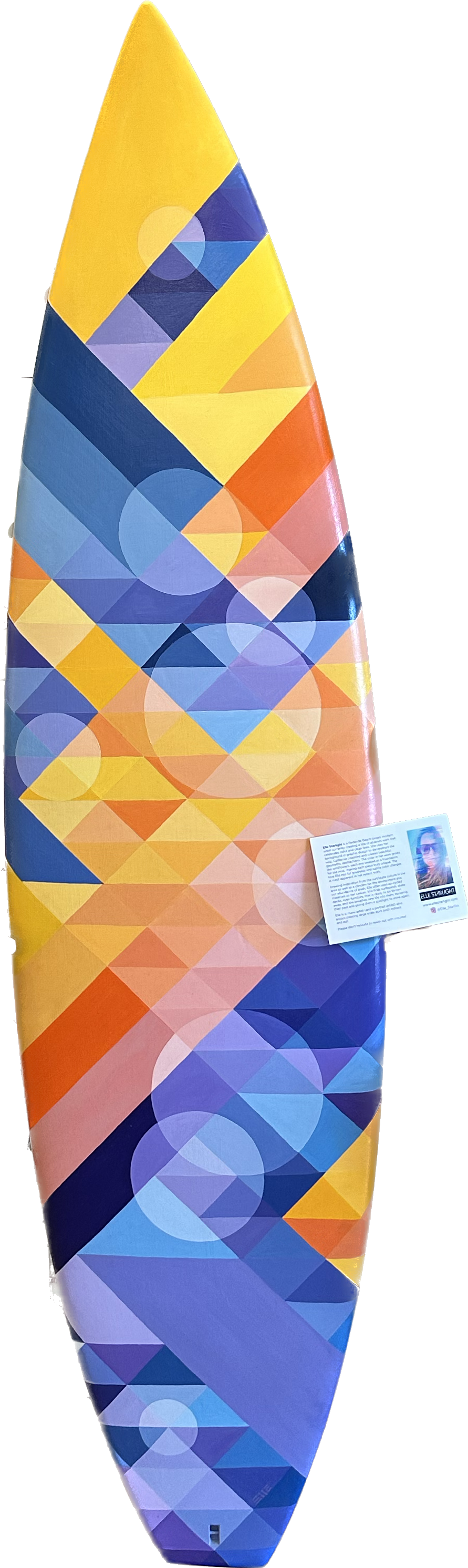 Elle Starlight Painted Surfboard Art