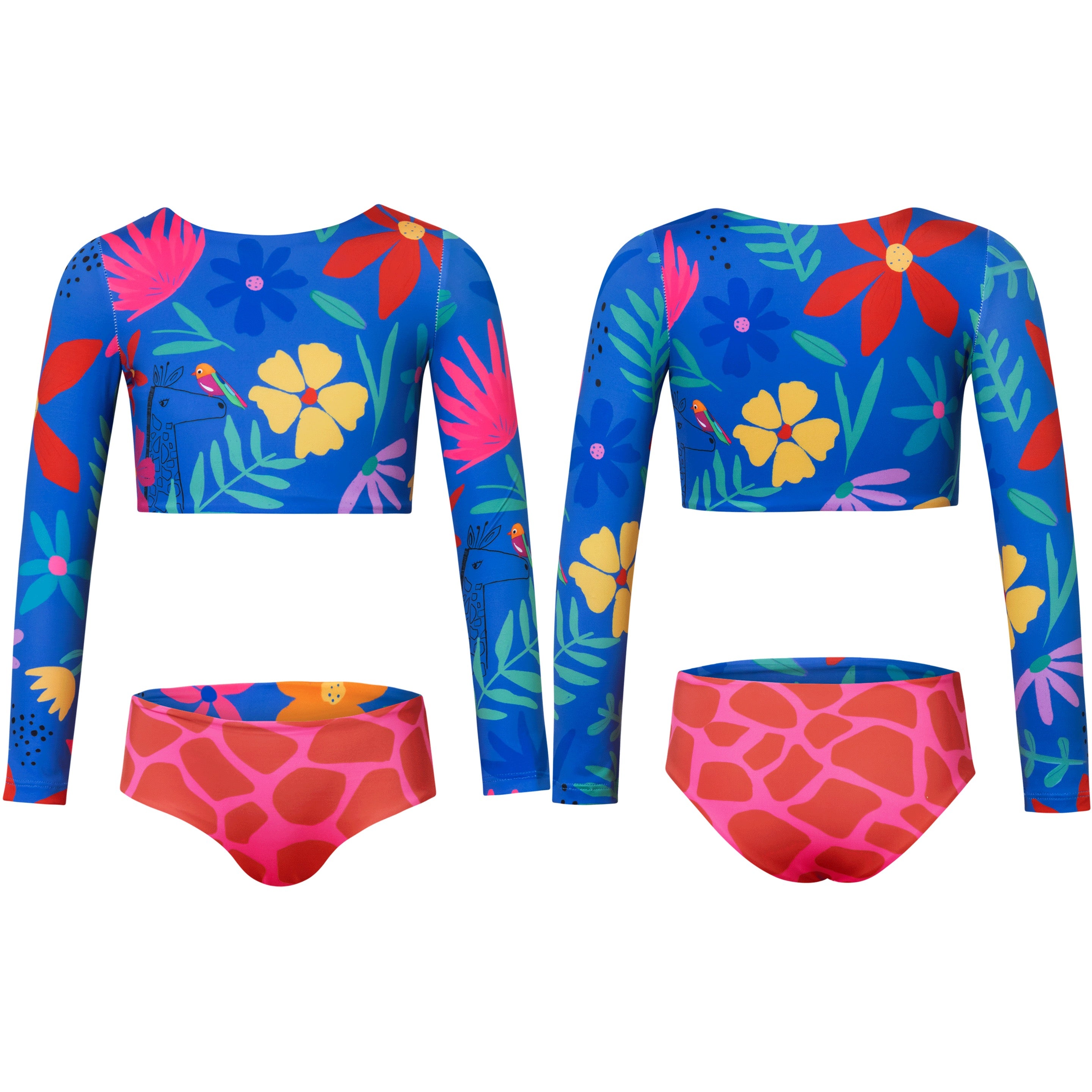 Pepita and Me Blue Floral 2 Piece Swimsuit