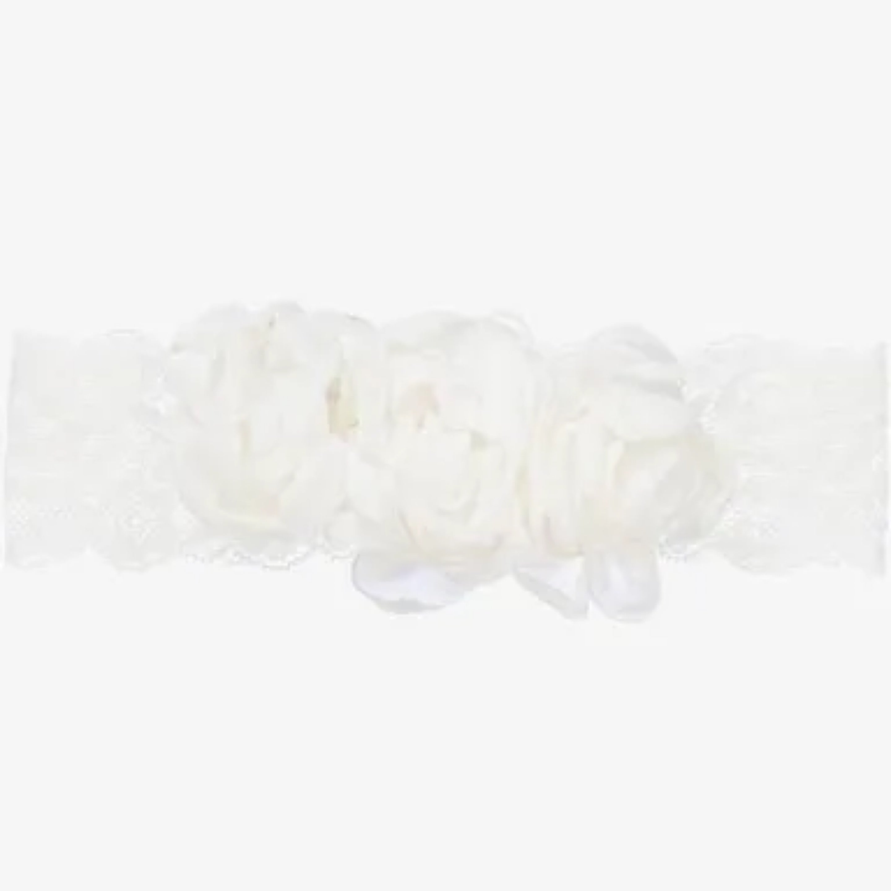 Abel and Lula Baby Lace Floral Headband - Cream