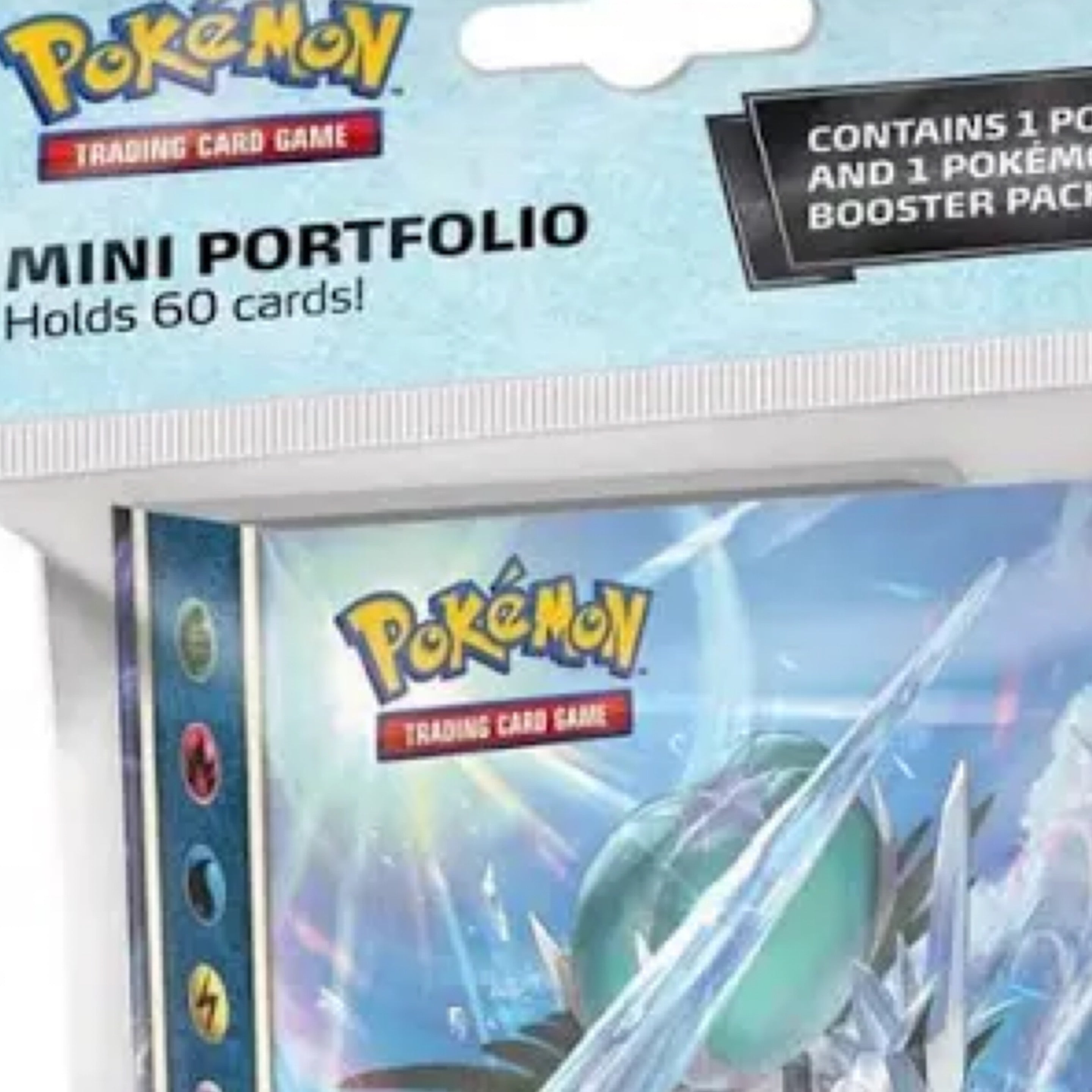 Pokémon mini portfolio folder with booster pack