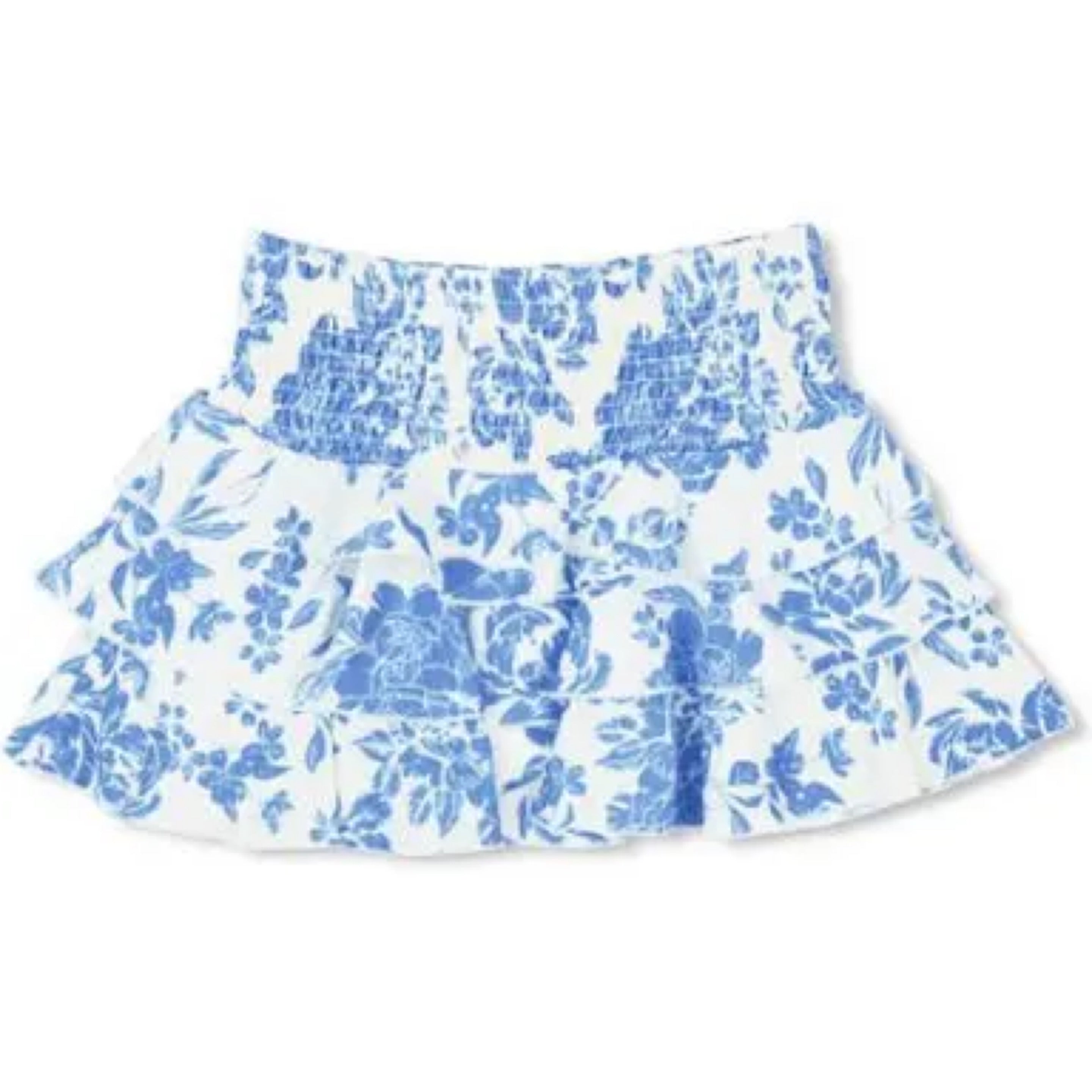 Shade Critters Smocked ruffle skirt blue bouquet