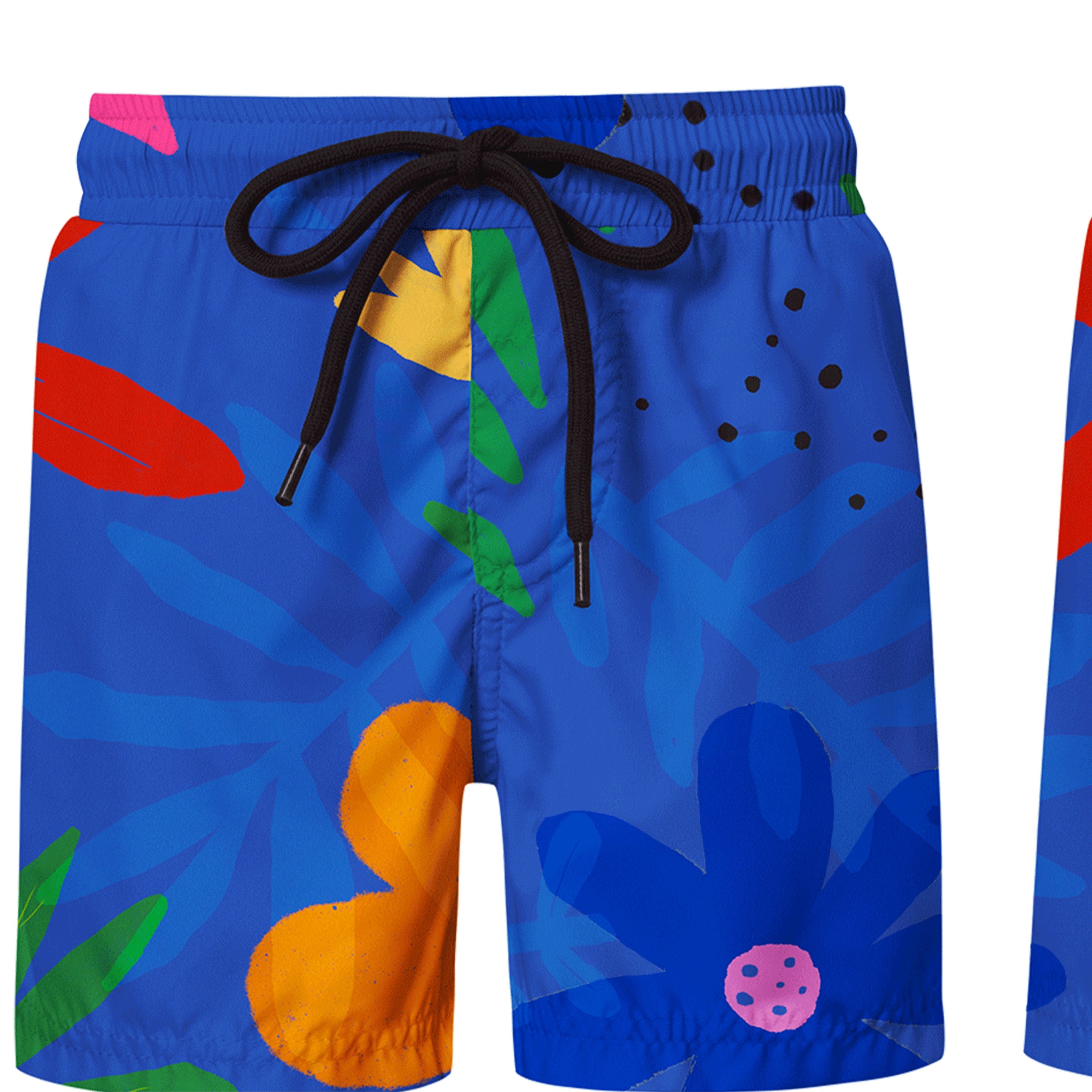 Pepita and Me Blue Flora Board Shorts
