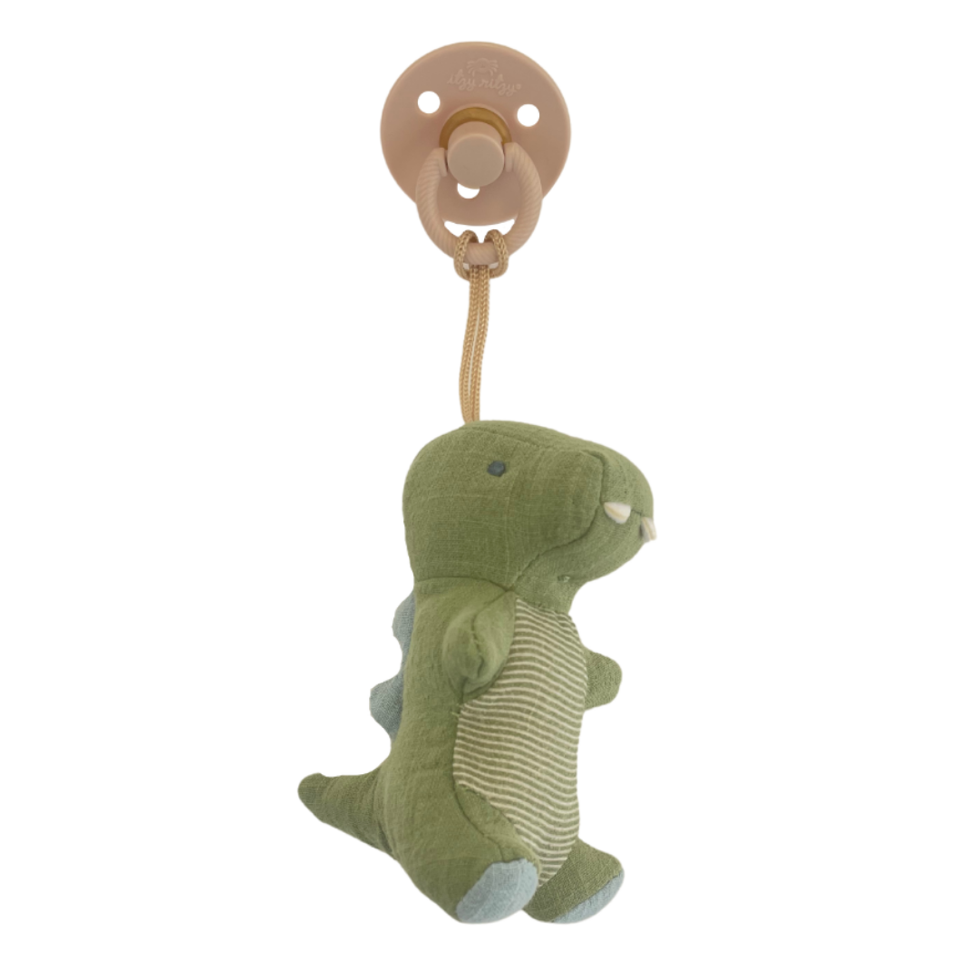 Itzy Pal Natural Rubber Pacifier & Stuffed Animal