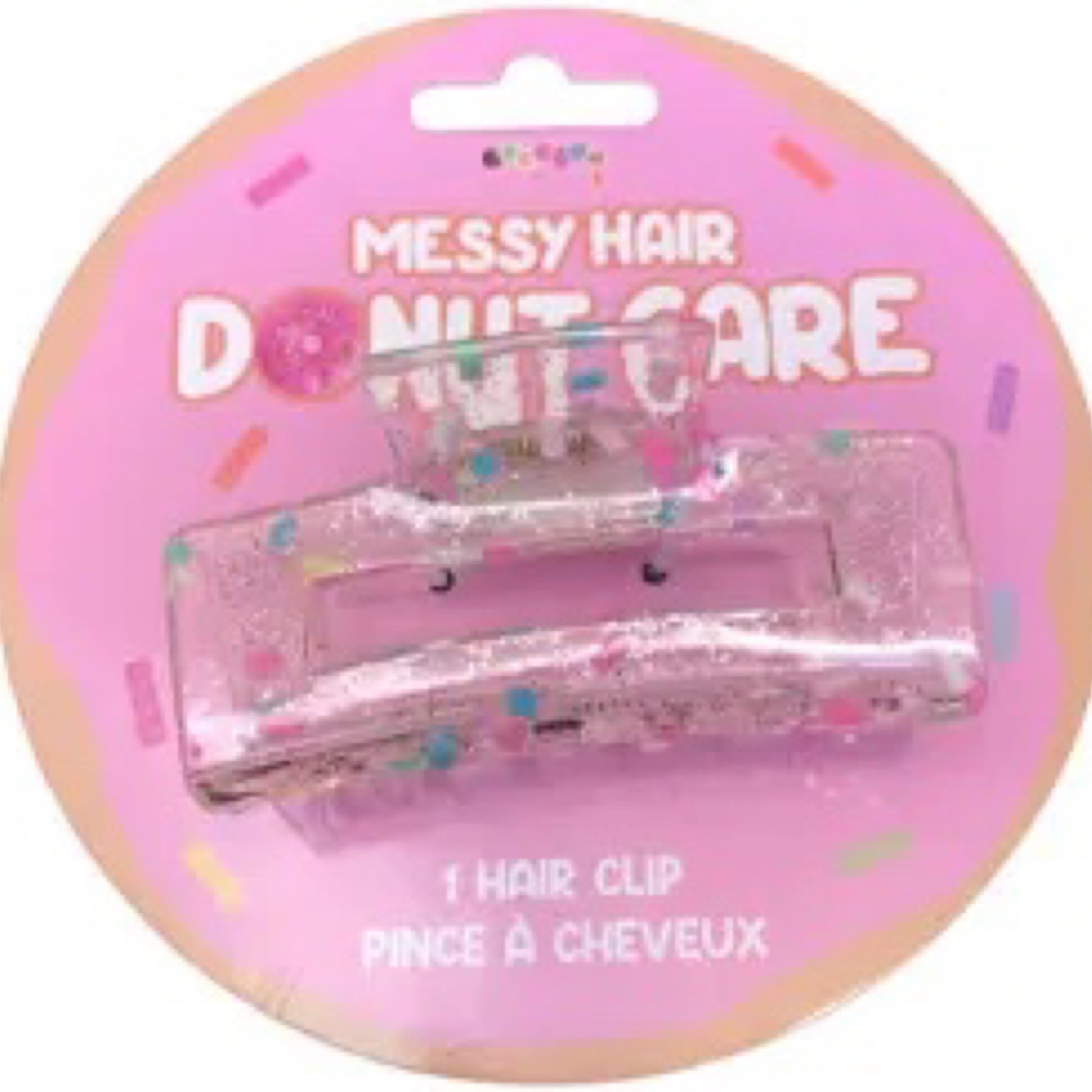 Iscream Messy Hair Donut Care Claw Hair Clip