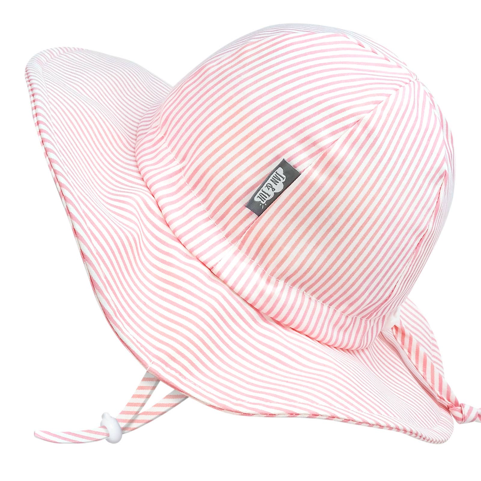 COTTON FLOPPY HAT- PINK STRIPES