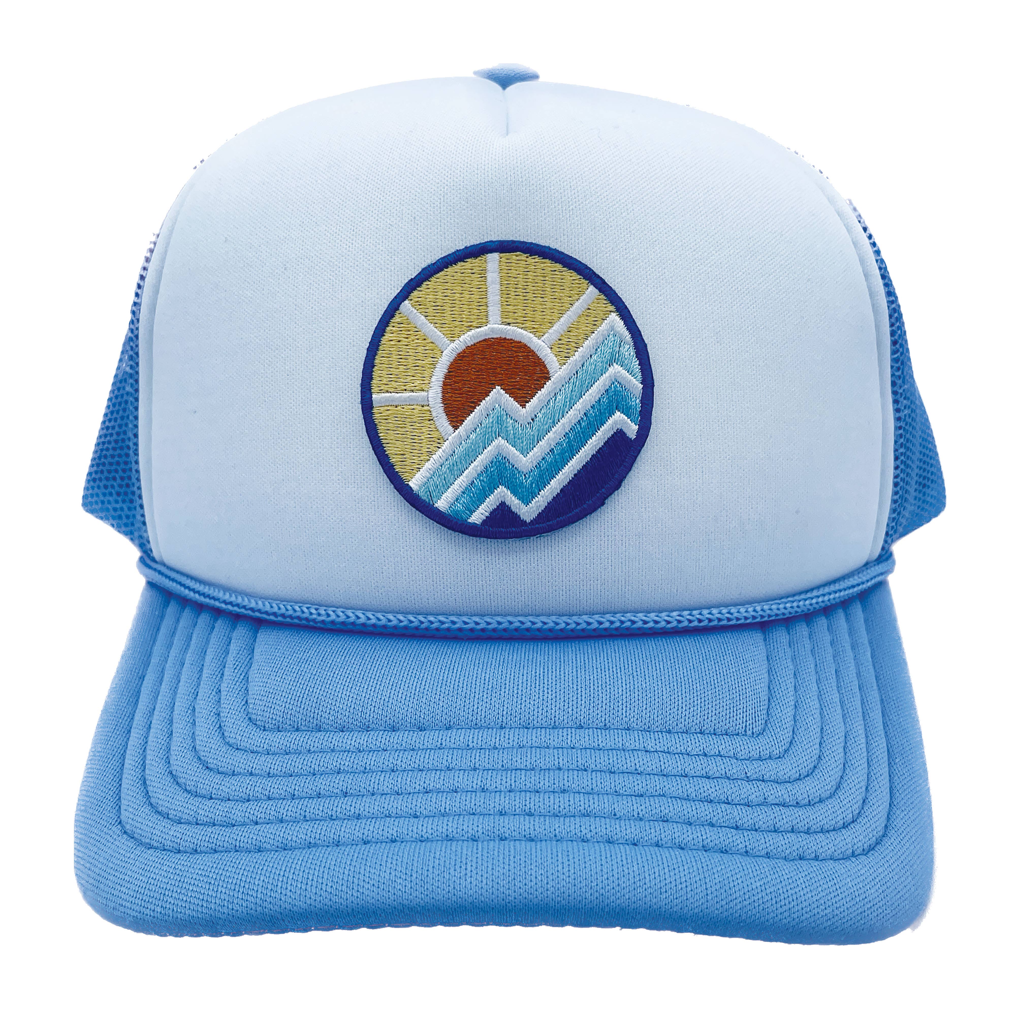Kids Mountain Sunrise Trucker Hat Toddler Retro (Ages 2-10)