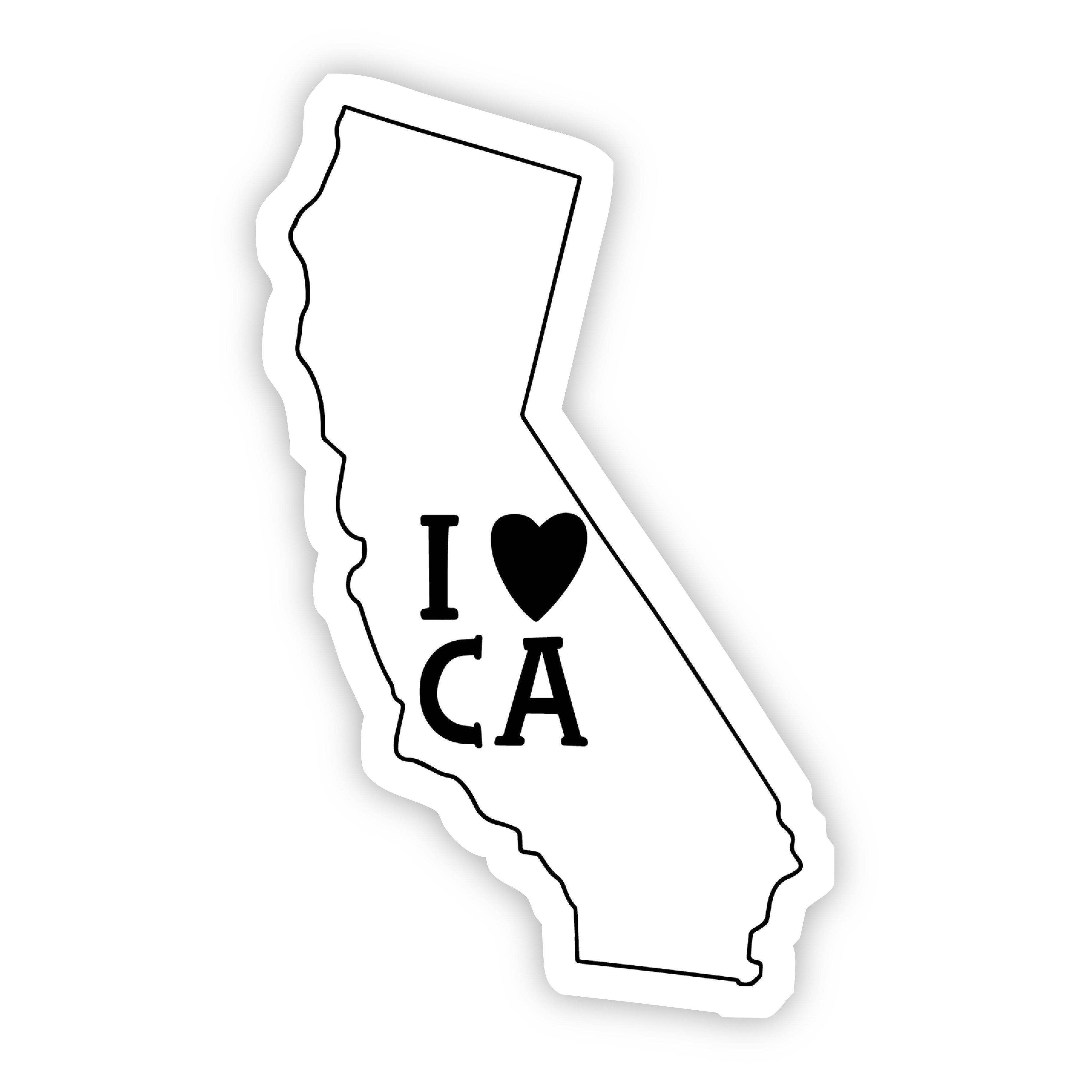 I Love California Sticker
