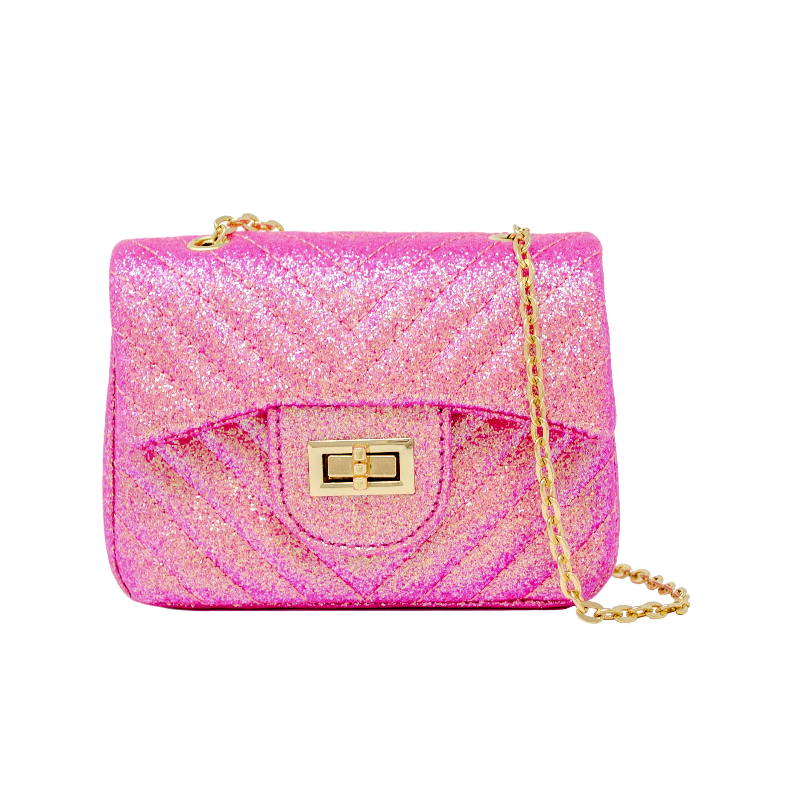 Pink Glitter Wave Purse