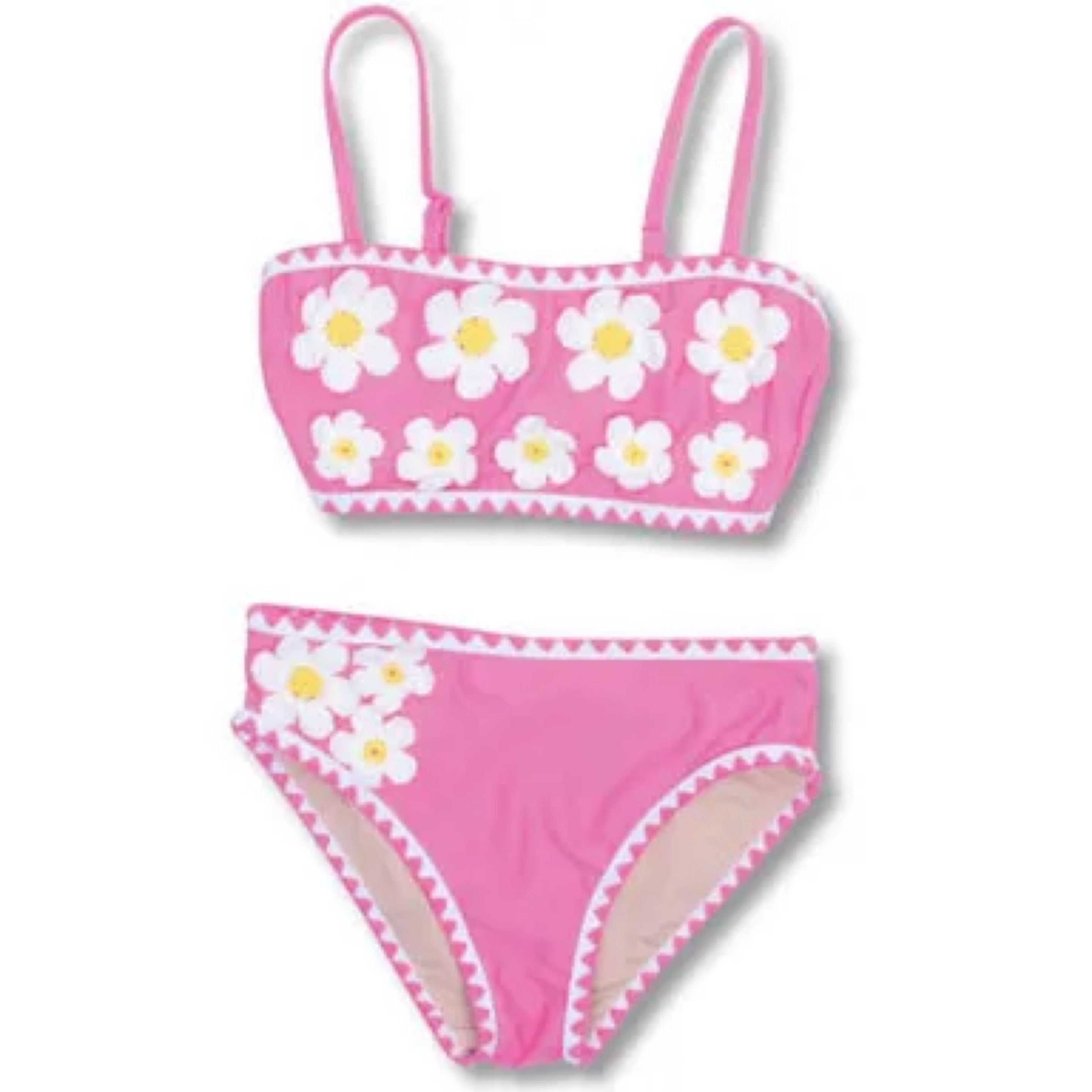 Shade Critters crochet pom pom 2 piece - hot pink daisy
