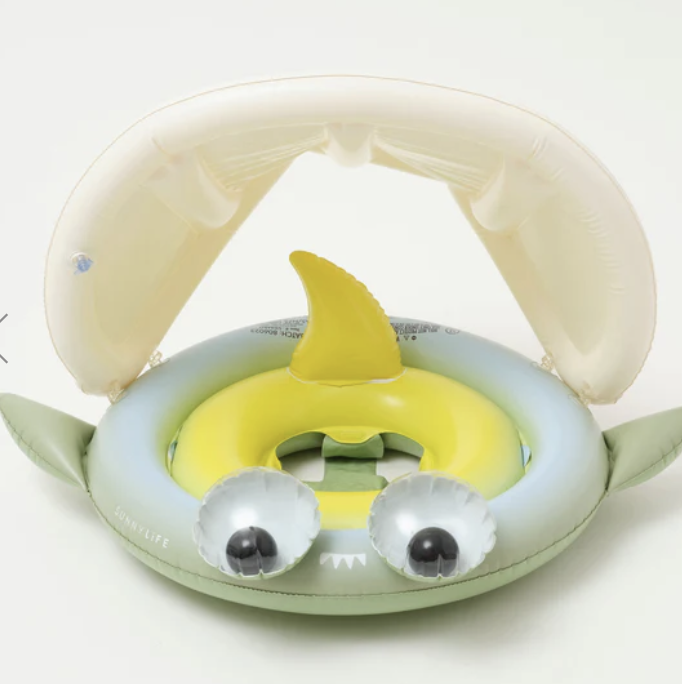 Sunnylife Baby Float Shark Tribe Khaki