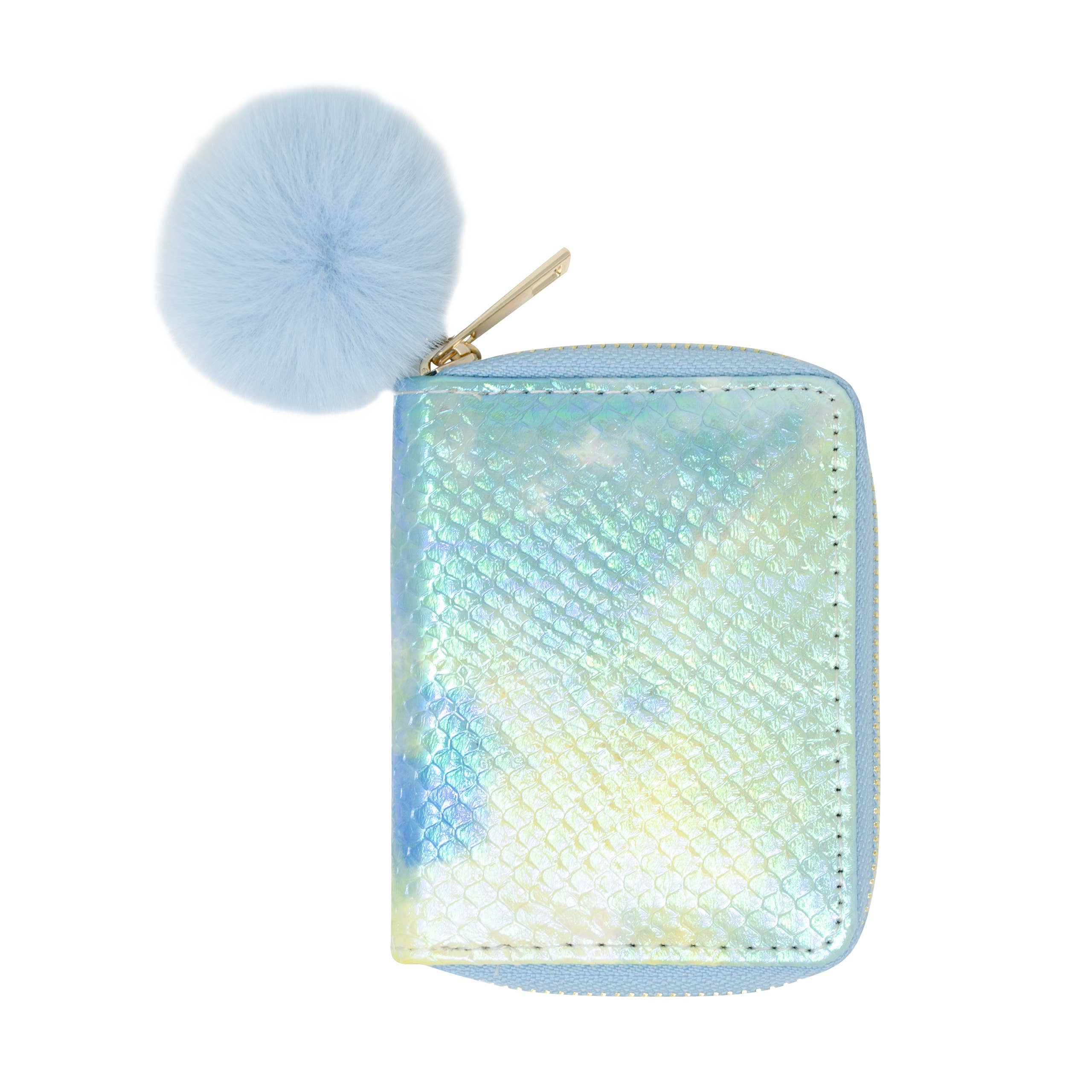 Shiny Tie Dye Mermaid Scale Wallet